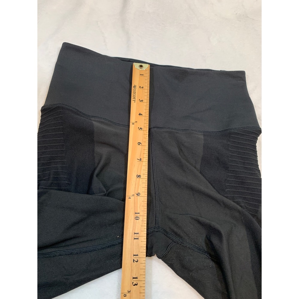 Nike Dri-FIT Zonal Strength Training Tights Womens Large Black Cropped Leggings - Picture 9 of 10